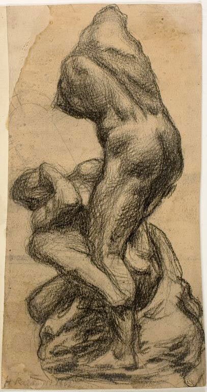 After Michelangelo, Two Struggling Figures (1867) — two figures locked in mutual entanglement, neither able to break free, representing conflict cycles in relationships
